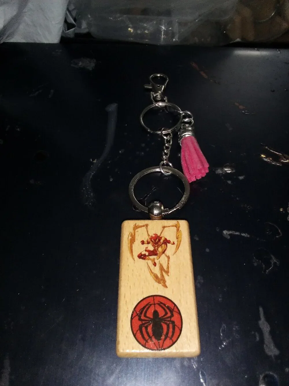 Handmade Spiderman Iron Spider Bag Charm